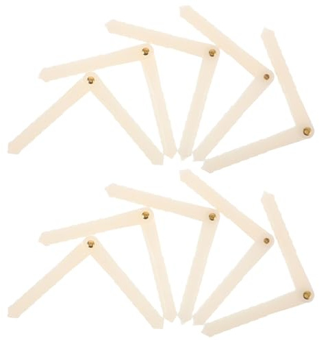 BESPORTBLE Cerniera a Perno per Aeromodelli Rc 20 Pezzi 45X67 MM in Plastica Leggera per Costruzione Fai da Te Accessorio di Fissaggio per Superfici di Riparazione e Modellismo