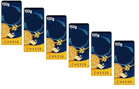 Melts Cheese Crackers, Savoury Biscuits, 150g,Pack Of 6