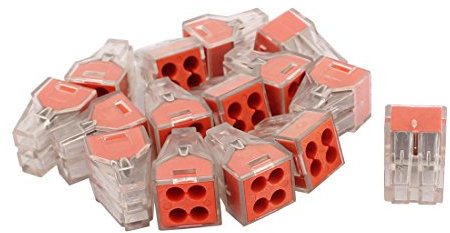 Aexit AC 250 V 20A 0,75-2,5 mm2 4-polig Anschlussklemme Drahtverbinder Orange 15Pcs (c7f926d8f2fa2301e8402c82bbcef9c9)