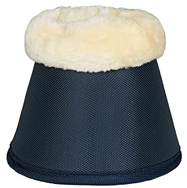 HORZE Lincoln Hufglocken mit Kunstfell, Blau, M