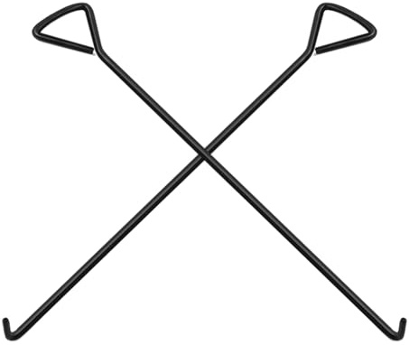 MaxAwe 2 Stk 80cm Kanaldeckelheber, Kanalhaken Schachthaken Gullihaken Schachtdeckelhaken Schachtdeckelheber Kanaldeckelheber Haken Für Kanaldeckel