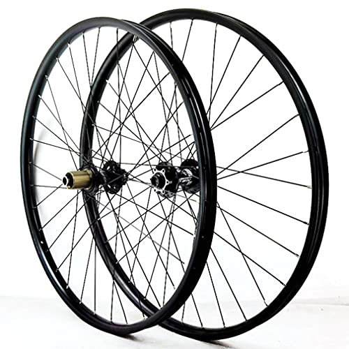 Generic Mountainbike-Laufradsatz Scheibenbremse 27,5/29 Fahrradräder Fahrradfelge 32 Löcher Nabe zum Anschrauben für 7/8/9/10/11/12-fach Kassette MTB-Rad