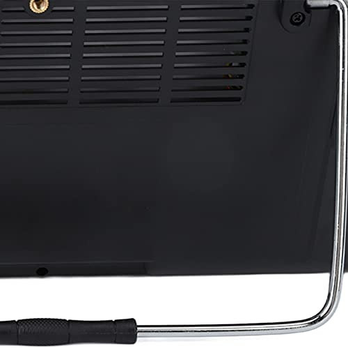 Tragbarer Fernseher, Digitalfernseher 14 Zoll, EU-Stecker mit hoher Empfindlichkeit, 110–220 V, mit Reiseständer für den Außenbereich