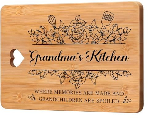 Gifts for Grandma, Grandma Birthday Gifts, Perfect Gifts from Grandchild - Bamboo Cutting Board, Birthday Gifts for Grandma, Christmas Gift for Grandma, Great Grandma Gifts