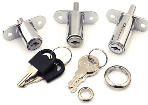 Push Button Fenster Schrank Schloss for Schiebetür Bad Werkzeug Schrank Box Home Hardware Zubehör JA50 1Pcs(32mm Key different B)