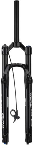 ZECHAO 27,5/29 Zoll Mountain-Vorderradfedergabel, 120 MM Federweg Schnellspanner Luftgabel Aus Leichtmetall Kompatibel mit Scheibenbremsen 2,5-Zoll-Reifen 1500 G Gewicht(Remote Lock,29inch)