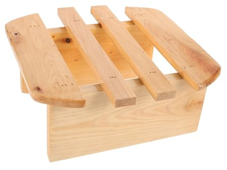 PLAFOPE Portable Wooden Foot Stool for Sauna and Foot Bath Comfortable and Anti-slip for Home Beauty Salons and Travel