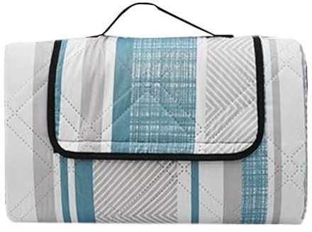 Tappetino da picnic – Tappeto da campeggio pieghevole, impermeabile, 78 x 78 cm, con manico per il trasporto | Coperta senza scivolamento all'aperto per viaggi in spiaggia, feste in terrazza, picnic