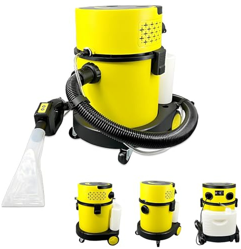 CIELOBLOEN Limpiadora Profesional de tapicería y alfombras de 1600 W, soplador de succión por aspersión, Tanque de 25 litros, para Eliminar Manchas y derrames.