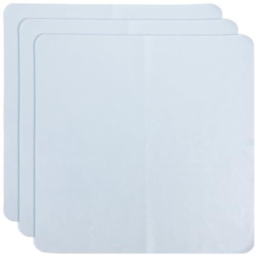 CIYODO Lot de 3 Chiffons de Nettoyage en Microfibre Grand Format Bleu Chiffon pour Lentilles et Écrans Lingettes pour Lunettes et Appareils Photo Haute Absorption pour Surfaces