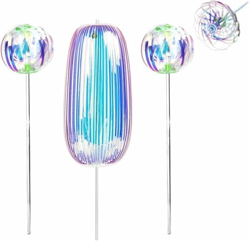 Rainbow Twirler,Rainbow Twirler Stick,Rainbow Stick,Magic Party Bubble Wand,Spin Twirl Swirl and Dazzle,Stress Relief,Sensory Interactive,Party Game,for Woman Man (5pc)