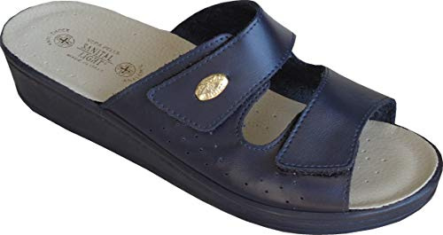 Sanital Light 1375 - Ciabatta donna in Pelle - BLU 40