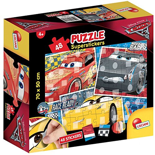 Lisciani Spiele 60795.0 – Pussel Superstickers Bilar 3
