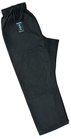 Playwell Elite BJJ Gi Trainingshose für Kinder, Schwarz, Schwarz , M2M