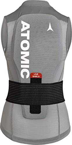 ATOMIC Live Shield Vest W Grau Größe L - Hochwertige Protektorenweste - Damen-Rückenprotektor - Multi Density Schaumsystem - Leicht & atmungsaktiv - uneingeschränkte Bewegungsfreiheit
