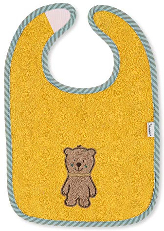 Sterntaler Klettlätzchen Bär Ben, Größe: 38 x 26 x 0,5 cm, Gelb