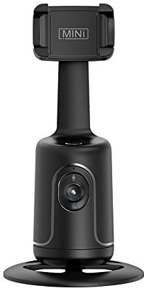Andoer Smart 360° Auto Face Tracking Cardan Bureau Selfie Stabilisateur Robot Cameraman avec Objectif Réglable Base Stable Support Téléphone pour Smartphone Vlog Live Streaming Vidéo Chat