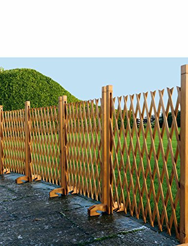 Chums 2 Expanding Fence Trellis Pack of 2 Garden Screening freestanding Wooden Divider