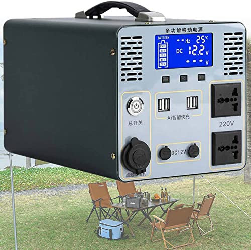 Voltage Converter Power Inverter, with 2 Sockets and 4 USB Output, Battery Generator, 12V to 230V, 2000W (2000A)