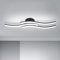 Goeco Lámpara de Techo LED, 18W Plafon LED Techo con 3 Barras de Luz LED 6500K Luz Blanca Fría, Luz de Techo Moderna para Salón Dormitorio Cocina, Negro