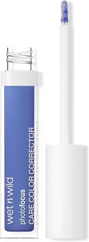 Wet n Wild Photo Focus Care Färgkorrigerare, Lättviktig och Täckande Med Näringsgivande Ingredienser, Färgkorrigerare för att Dölja Rödhet, Neutraliserar Oranga Undertoner, och Lyser Upp, Blå