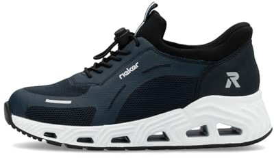 Rieker N5257-14 Damen Slip On Sneaker Textil & Synthetik in blau - Gr. 36