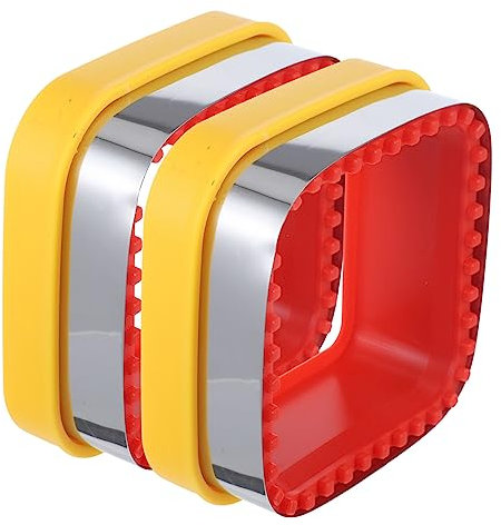 OFFSCH Cookie Cutters and Cutting Molds Heart-Shaped 2pcs Stainless Steel Non-Stick Cutting Edges, Sturdy Baking Tools for DIY Sandwiches, Toast, and Baking Accessories