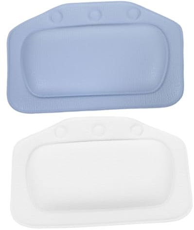 Beaupretty 2stücke Kissen Für Badewanne Badekissen Für Wanne Atmungsaktives Material Saugnapfstruktur Kopf Und Nackenstütze Für Spa Oder Dusche Geeignet Für Badewannenformen
