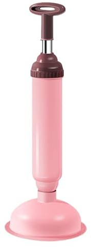 WC PUNGER Heavy Duty Bath Plunger, High Efficiency Removal | Ergonomic Handle Drain Unblocker, Rubber Cup, Household Tool, L Accessory