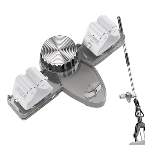 Soporte para trapeador con Ventosa - Organizador con Clip de succión, Colgador para Escoba y trapeador | Organizador para baño, Cocina, Oficina, lavandería, hogar y jardín, instalación sin perforacio