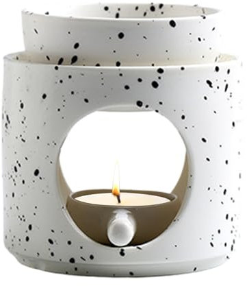 Duftlampe Ambiente Teelicht | Design Aromalampe Aus Keramik | Stövchen Für Ätherische Öle, Duftöl Und Duftwachs | Teelichthalter Aus Keramik