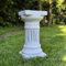 FABRIQ Dorische Colonne en pierre, gris antique, hauteur 39 cm, surface au sol 18 x 18 cm, décoration de jardin, colonne de plantes, socle résistant aux intempéries