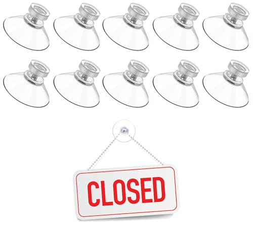 10 PCS Ventouse,Ventouse Vitre,Ventouse Table en Verre,Ventouse Filetée Ventouses avec Filetage,Ventouse en Plastique PVC Suspension Ventouse Transparente,ventouse rideau isolant camping car.