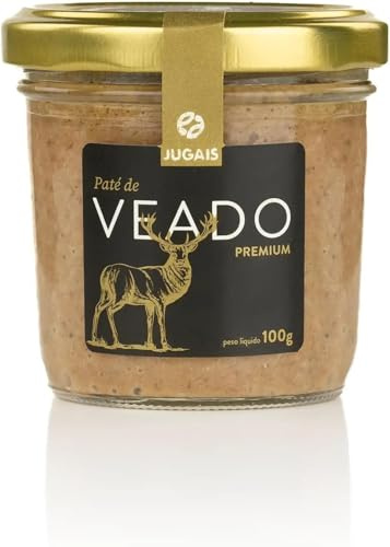 Venison Pâté 100g – Traditional Game Meat Spread – Gourmet Portuguese-Style Pâté – Rich and Savoury Flavour – Ideal for Crackers, Bread or Tapas