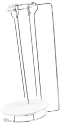 Ipetboom Support à Brochettes pour Barbecue, Réutilisable et Facile à Nettoyer en Acier Inoxydable avec Piques Inclus pour Barbecue Entre Amis et Famille