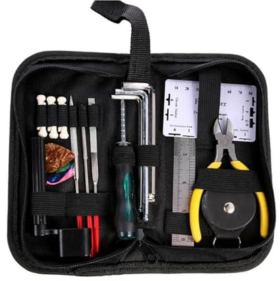 Musical Instrument Maintenance Set With Measurement Gauges String Cutter Professional Tool For Guitar Bass Mandolin Music Instrument