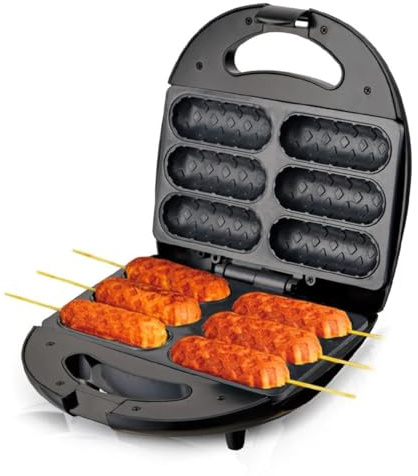 Macchina per preparare il mais per 6, rivestimento antiaderente per una facile pulizia, perfetta per cake pop, barbecue e snack per feste