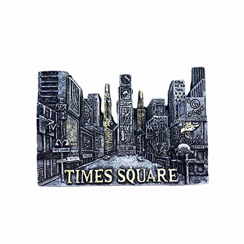 New York USA 3D Time Square Kühlschrankmagnet, Kunstharz, Reise-Souvenirs, handgefertigt, Heim- und Küchendekoration, New York Kühlschrankmagnet, Sammlung, Geschenk