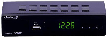 Clarity CSTBHD1 - Freeview Set Top Box 1080P with HDMI and Scart, Digibox Digital TV Receiver with Multimedia Player PVR, 150+ Channels