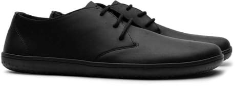 Vivobarefoot Men's Ra IV Barefoot Oxford Shoe, Obsidian, 11