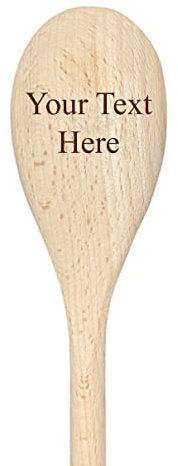 60 Second Makeover Limited Personalised Wooden Spoon Your Text Here Spoon Baking Gift
