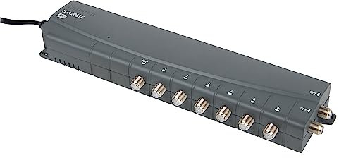 TV Signal Booster Aerial Amplifier, Labgear 6 Way Signal Distribution Amplifier with F-Type Connections, 4G & 5G Filtered Professional Booster For TV/FM/DAB Signals RED Compliant
