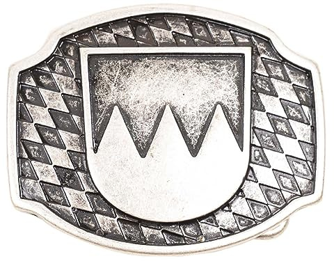 Gürtelschnalle Trachten | Wechselschließe für 40mm Gürtel | Trachtenschnalle Trachtenschließe (Wappen Franken 7,5 x 6cm)