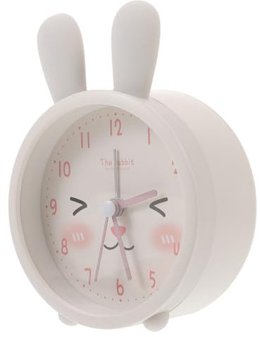 PRETYZOOM Digitaler Wecker Mit Kaninchenmotiv Nachtlicht Und Geräuschlosem Betrieb Kleine Uhr Aus Metall Für Wohnheim Und Wohnzimmer Dekorative Tischuhr