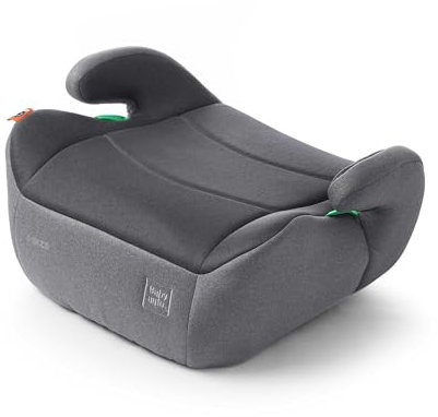 BABYAUTO - Elevador de Coche ELIX Booster: Elevador Ergonómico y Seguro para Niños de 7 a 12 Años – De 125 a 150 cm -I-size - Comodidad y Protección en Cada Viaje - Moon Grey