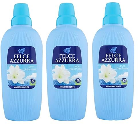 3x Felce Azzurra - Ammorbidente Pura Freschezza, Profumo Inconfondibile, Capi Morbidi - 30 Lavaggi - 2Lt