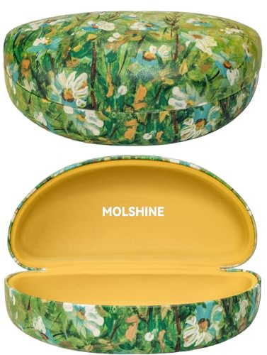 molshine Hartschalen-Sonnenbrillenetui, großes Brillenetui für Damen und Herren,übergroße Sonnenbrillen
