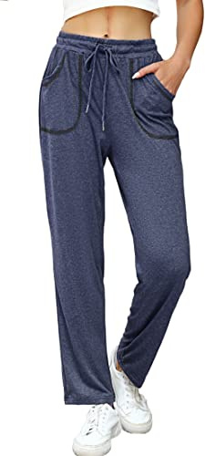 iClosam Pantaloni Sportivi Donna Cotone Larghi con Coulisse e Tasche