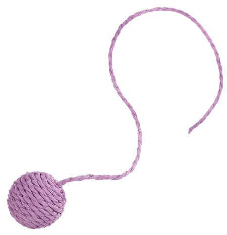 BELLIFFY Hanging Cat Balls Tails Sisal Rope Replacement for Cat Scratching Post Kitten Chewing and Teething Accessories