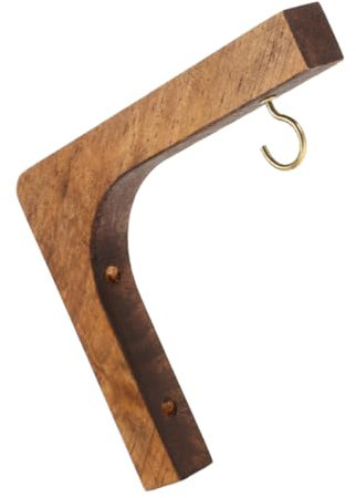 Gogogmee 2piezas Soporte Colgante De Madera Para Plantas Bracket Resistente Para Macetas Interiores y Exteriores Soporte Mural Decorativo Para Jardín y Balcón
